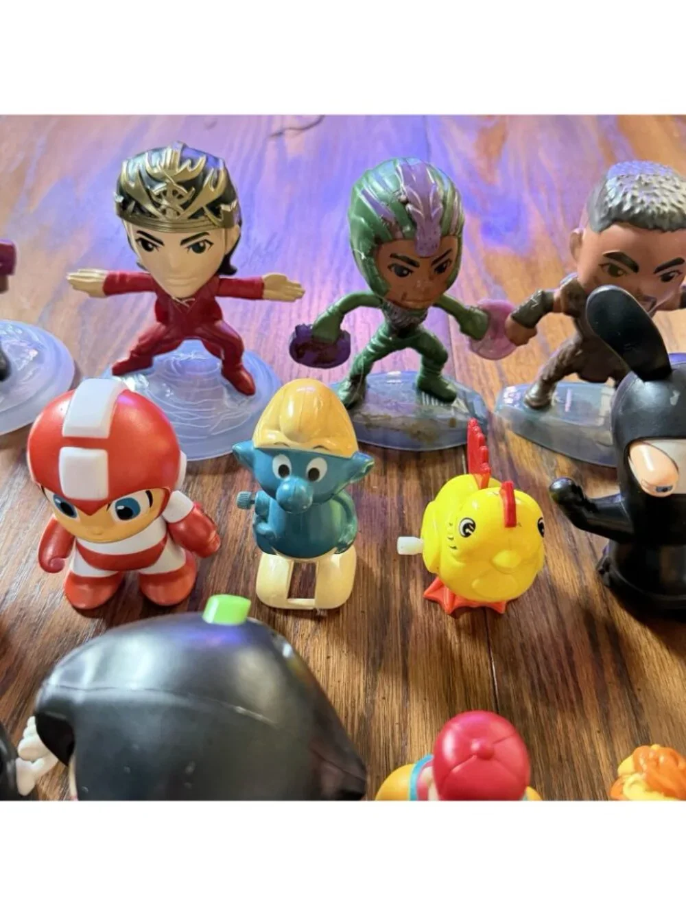 Lot Of 22 Small Toys Smurfs, PJ Masks, Marvel, Mario, Disney, More